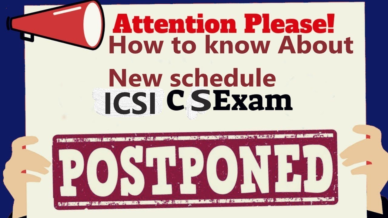 CS Exam Postponed || How To Know About New Exam Schedule|| Full Details ...