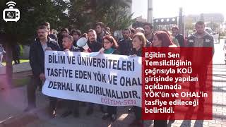 Egitim Sen Kocaeli: YÖK ve OHAL kaldırılmalı