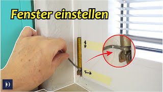 Fenster richtig einstellen - nach Dichtungswechsel (Fenster klemmt) - Anpressdruck - Anleitung