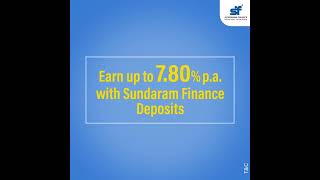 Sundaram Finance Deposits | Trust | Safety | Peace of Mind | Consistent \u0026 attractive returns