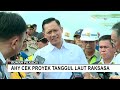 ahy bersama dody hanggodo tinjau proyek tanggul laut raksasa di jakut