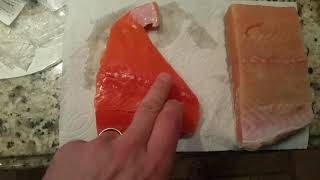 Good vs bad quality salmon