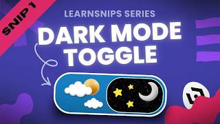 Dark Mode Toggle using HTML, CSS & JavaScript Snip 1 Light & Dark Mode Switch Tutorial