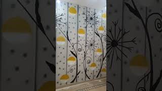 3-D spray paint designAsian, paints, Wall, design, Royal, paly, colour, combination, with, #shorts