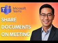 How To Share Documents On Microsoft Teams Meeting [Easiest Way]
