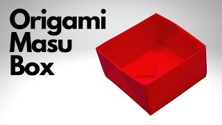 Easy Origami Masu Box Tutorial | Easiest Method To Make A Box