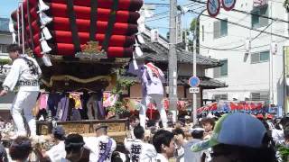 平成２４年　貝塚宮太鼓台祭り　本宮　練り合い