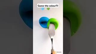 🩵+💚= 🤔 #colormixing #coloring #asmr #satisfying #tiktok #shorts #art #artandcraft #claymixing #slime