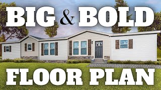 IDEAL LAYOUT! This mobile home is LARGE but UTILIZES its SPACE! Prefab House Tour