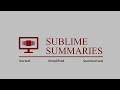 A Whole New YouTube Experience with Sublime Summaries!