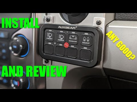 Auxbeam Switch Panel Install And Review Youtube