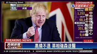 高燒不退 英相強森送醫－民視新聞