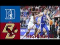 Duke vs  Boston College Full Game Highlights ACC Men’s Basketball 2022/23