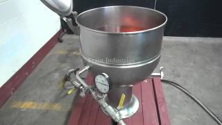 Groen Model PT-40 40 Gallon 304 Stainless Steel Kettle Demonstration