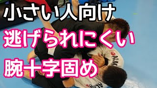 小さい人が自分より大きい人に使う腕十字