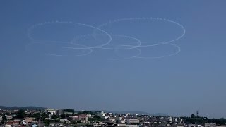 20150801 本日のブルーインパルス 石巻川開き祭り 展示 #2