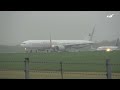 air india one boeing 777 300 at london stansted airport