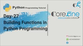 Day 27 Building Functions Python Programming