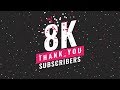 8k Subscribers - Css Animation effects with particle.js - Thanks All!
