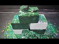 Bright Green Dyed Chalk Blocks I Soft PNP Plain Chalk | T-Rex Glitter | ASMR I Oddly Satisfying