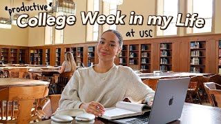 *PRODUCTIVE* COLLEGE WEEK IN MY LIFE 🍁 (fall semester, studying for midterms, USC film school)