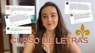 Respondendo perguntas sobre o CURSO de LETRAS ✨ | o que é, atuação, estudo da gramática & mais