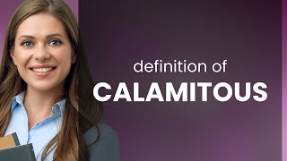 Calamitous — CALAMITOUS meaning