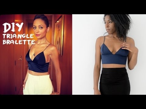DIY | HOW TO MAKE A ALEXANDER WANG TRIANGLE BRALETTE (pattern available) DIY | HOW TO MAKE A ALEXANDER WANG TRIANGLE BRALETTE (pattern available)