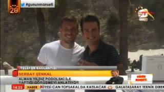Lukas Podolski appears on Galatasaray TV as move from Arsenal draws near