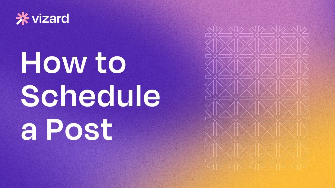 How To Schedule A Video Post Vizard Tutorial Youtube