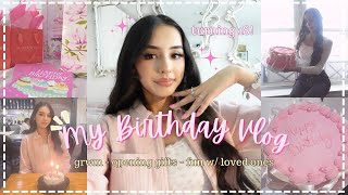 my 18th birthday vlog🧁🎀  *grwm, dinner w/ loved ones, gift haul*