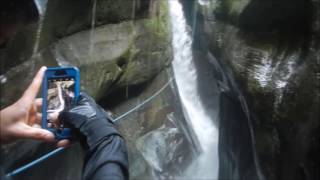 Canyoning Rio Prieto (Short-Edit) - Intense rappelling, waterfalls and slides!