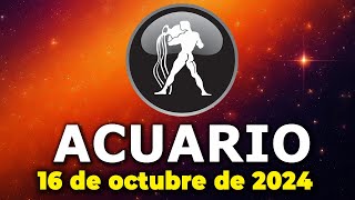 🔥💥𝐃𝐄𝐒𝐂𝐔𝐁𝐑𝐈𝐑Á𝐒 𝐔𝐍 𝐆𝐑𝐀𝐍 𝐒𝐄𝐂𝐑𝐄𝐓𝐎😳Acuario♒Horoscopo de hoy 16 de octubre de 2024 |Tarot