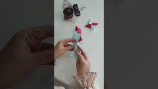 Kağıttan Ninja yıldızı yapımı#diy #origami #paper #papercraft #tutorial #handmade#craft#butterfly