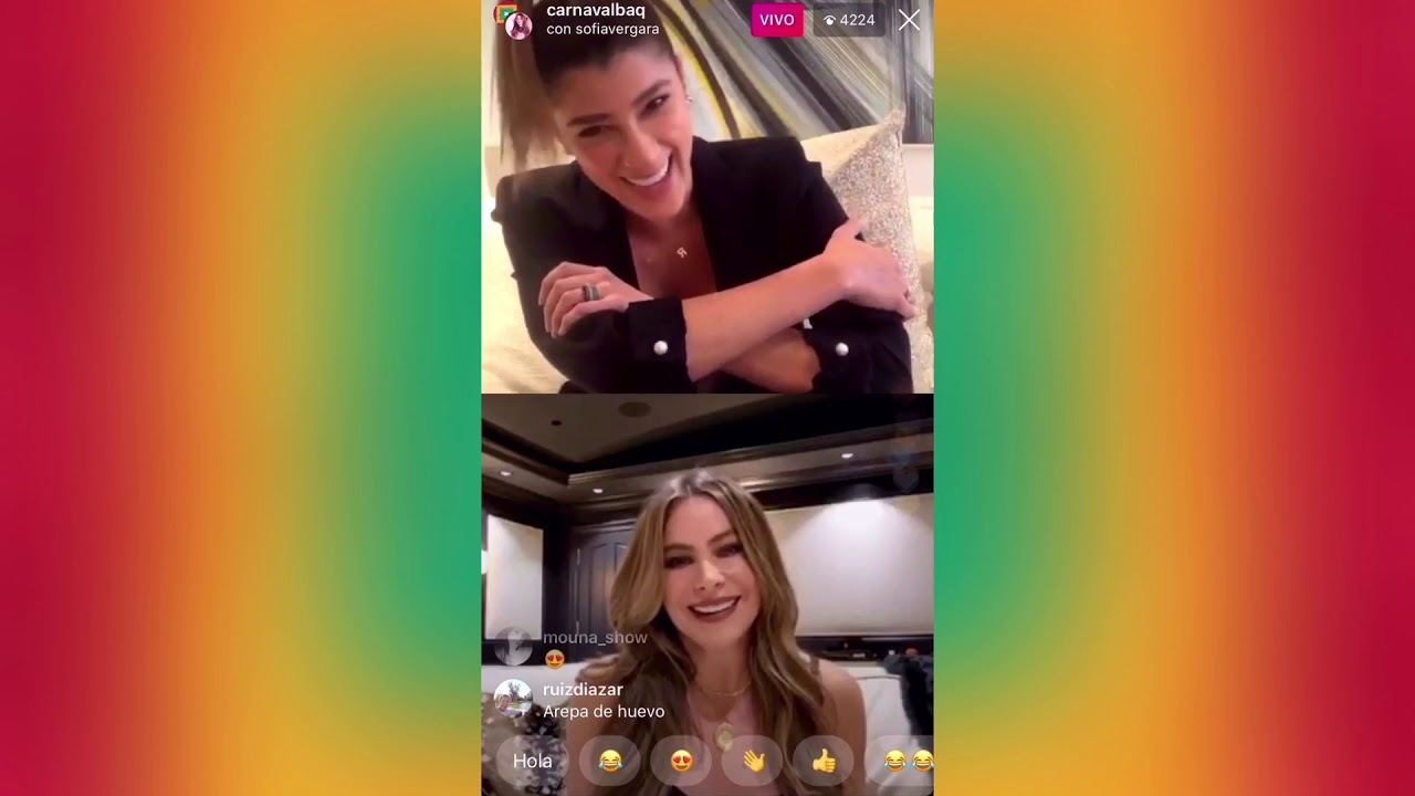 Sofía Vergara En Instagram Live - YouTube