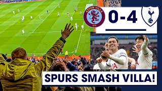 SPURS SMASH VILLA AT VILLA PARK! Aston Villa 0-4 Tottenham [MATCH DAY EXPERIENCE]