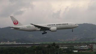 2014-12-01Japan Airlines JL97 (JA705J) 羽田HND-松山TSA Landing Rwy 10 (B777 First arrival首次降落松山機場)