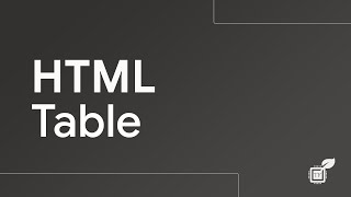 HTML Tutorial - 07 - HTML Table | TechFerment