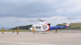 福島県消防防災ヘリコプター　エンジン始動～離陸まで