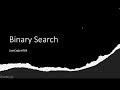 [SOLVED!] Binary Search - LeetCode 704 - Java