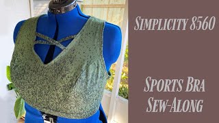 Sports Bra Plus Size Sew-along | Simplicity 8560 View A