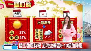 郭安妮氣象報報 冷空氣南下 北東整天濕冷 淡水13.9度│中視新聞 20170202