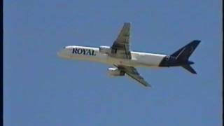 Royal Airlines Boeing 757 Takeoff Toronto (YYZ) Rwy05 Sept. 5, 2000