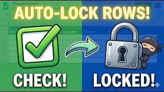 Lock Rows in Google Sheets Automatically When You Check a Box