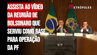 Assista ao vídeo da reunião de Bolsonaro que serviu como base para operação da PF