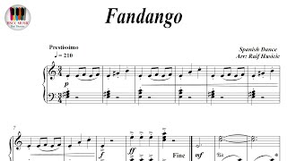 Fandango - Spanish Dance, Piano Sheet Music, Piano Tutorial