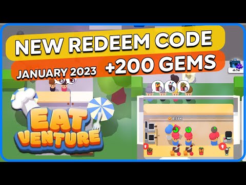 Eatventure Codes FREE 200 Gems! January 2023