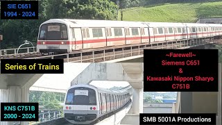 ~Farewell~ Siemens C651 & Kawasaki Nippon Sharyo C751B