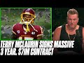 Terry McLaurin Signs MASSIVE 3 Year, $71M Deal With Commanders | Pat McAfee Reacts