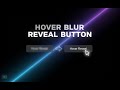 Hover Blur Reveal Button – Modern CSS Hover Effect (Smooth UI Animation)